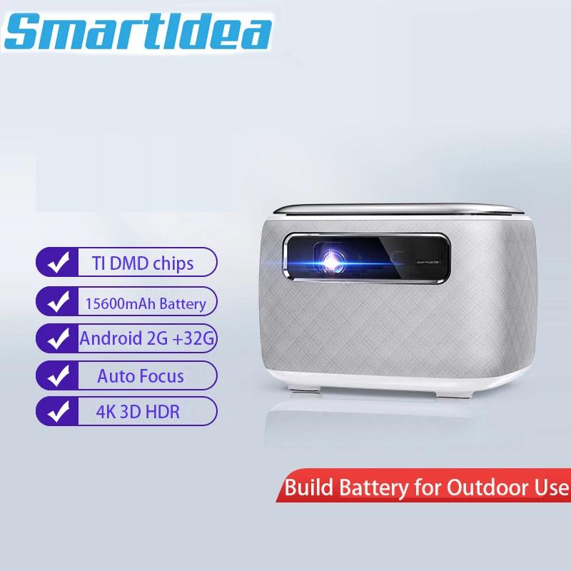 Smartldea Ȩ þ Ʈ ȵ̵ Ǯ HD    ޴ DLP LED , V8 ͸, 1080p 4K 3D 